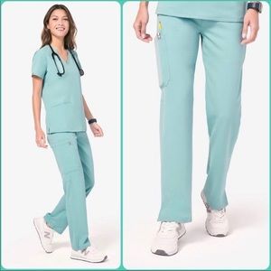 Rare FIGS Sea Glass Yola Skinny Pants Size Small